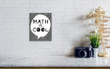 Cute Math Is Cool Back To Scool Vertical Poster