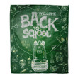 Camera Green Back School Blackboard Sketch Sherpa Fleece Blanket
