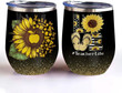 Sunflower Life Love Teaching Insulated Wine Tumbler