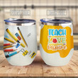 Teach Love Inspire Kindergarten Insulated Wine Tumbler