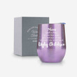 Mom Ugly Children Insulated Wine Tumblers Purple Background