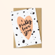 Really Love You Calligraphy Folder Greeting Card Set Of 10
