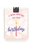 Cute Candle Birthday Wishes Folder Greeting Card Set Of 10