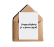 Happy Birthday To A Badass Bitch Folder Greeting Card Set Of 10