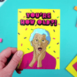 You're How Old Folder Greeting Card Set Of 10