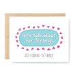 Let's Talk About Our Feelings Folder Greeting Card Set Of 10
