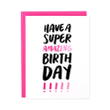 Have A Super Amazing Birthday Folder Greeting Card Set Of 10