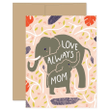 Mom Elephant Folder Greeting Card Set Of 10