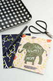 Mom Elephant Folder Greeting Card Set Of 10