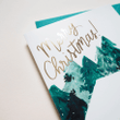 Snowy Chalet Christmas Folder Greeting Card Set Of 10