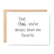 Dad You're My Favorite Folder Greeting Card Set Of 10