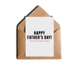 Happy Father's Day Folder Greeting Card Set Of 10