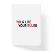 Your Life Your Rules Folder Greeting Card Set Of 10