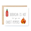 Ghots Peppers Folder Greeting Card Set Of 10