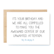 Unwanted Attention Folder Greeting Card Set Of 10