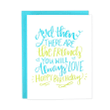 Blue And Green Handwriting Friends You Will Love Folder Greeting Card Set Of 10
