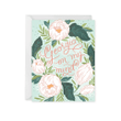 Flower Wreath Georgia On My Mind Folder Greeting Card Set Of 10