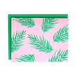Cute Tropical Palms Pink Theme Folder Greeting Card Set Of 10