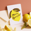 Lemon Valentine’s Card Folder Greeting Card Set Of 10