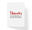 Thanks For Supporting All My Bad Decisions Folder Greeting Card Set Of 10