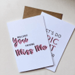 Bullshit You Fcking Miss Me Witty Love Folder Greeting Card Set Of 10