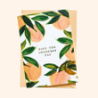 Peach Birthday Folder Greeting Card Set Of 10