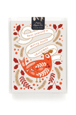 Lovely Design Merry Bird Holiday Folder Greeting Card Set Of 10