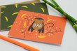 Dad Monkey Folder Greeting Card Set Of 10