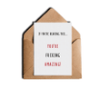 You're Fcking Amazing Folder Greeting Card Set Of 10