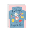 Happy Birthday Amazing Flair Folder Greeting Card Set Of 10