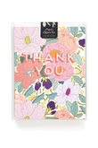 Colorfull Floral Thank You Card Folder Greeting Card Set Of 10