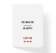 So Happy I Love You Folder Greeting Card Set Of 10
