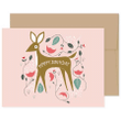 Birthday Deer Folder Greeting Card Set Of 10
