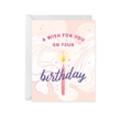 A Wish For You Birthday Candle Folder Greeting Card Set Of 10