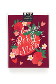 Love You Berry Much Folder Greeting Card Set Of 10