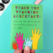 Thank You Teaching Assistant Folder Greeting Card Set Of 10