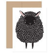 Cute Animal Black Sheep Folder Greeting Card Set Of 10