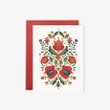 Sweet Folk Embroidery Folder Greeting Card Set Of 10
