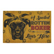 Rustic Design Boxer A Spoiled Rotten Boxer Doormat Home Decor