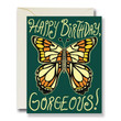 Butterfly Queen Happy Birthday Gorgeous Folder Greeting Card Set Of 10