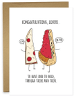 Cute Pizza To Have And To Hold Folder Greeting Card Set Of 10