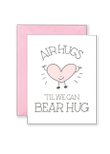 Folder Greeting Card Set Of 10 Air Hugs Til We Can Bear Hug