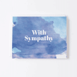 Watercolour Sympathy Folder Greeting Card Set Of 10