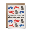 I Guess You Won't Die Alone With Your Cats Folder Greeting Card Set Of 10