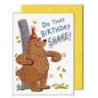 Birthday Shake Folder Greeting Card Set Of 10