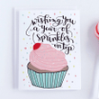 Year Of Sprinkles Bday Folder Greeting Card Set Of 10