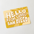 Yellow Theme Hello From Sunny San Diego Folder Greeting Card Set Of 10