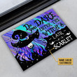 Do You Dare Enter The Witch's Lair Happy Halloween Custom Name Doormat Home Decor
