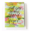 Will You Be My Maid Of Honor Folder Greeting Card Set Of 10