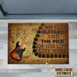 Doormat Home Decor Custom Name Guitar Old Couple Live Here